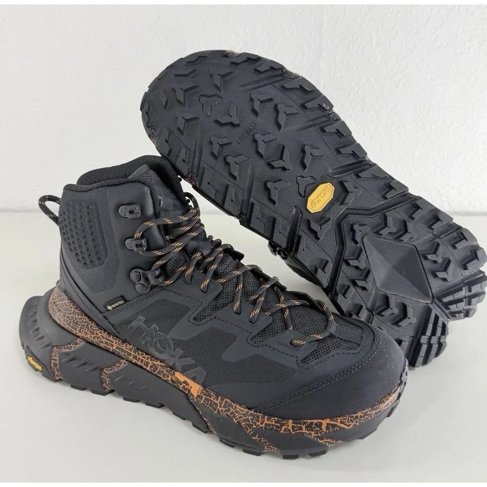 HOKA One One Tennine Hike GTX Mens 7.5 Women's 8.5 Trail Hiking Boots Waterproof